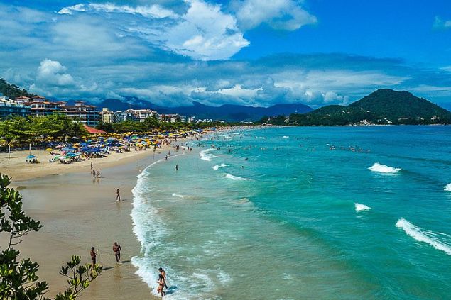 Praia de Ubatuba, em São Paulo 