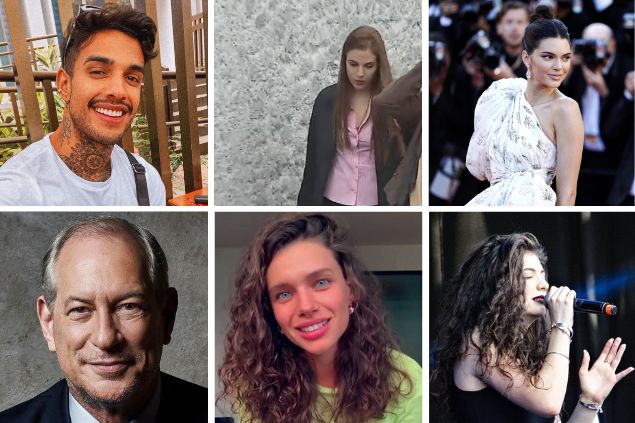 Grid: Matheus Sampaio, Suzane Von Richthofen, Kendall Jenner, Ciro Gomes, Bruna Linzmeyer, Lorde.
