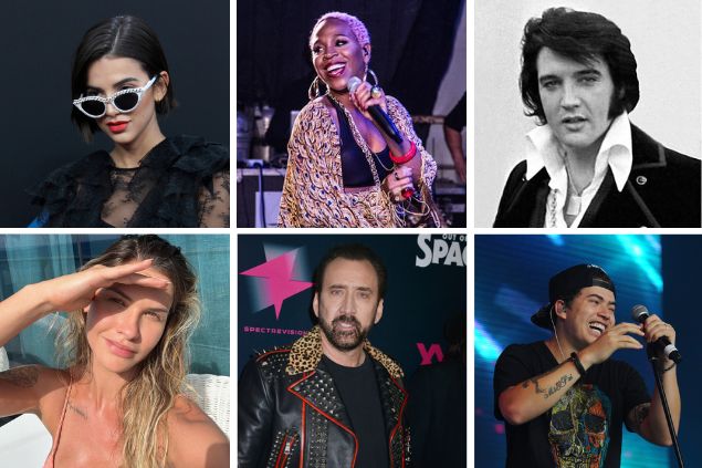 Grid: Manu Gavassi, Karol Conká, Elvis Presley, Andressa Suita, Nicolas Cage e Whindersson Nunes.