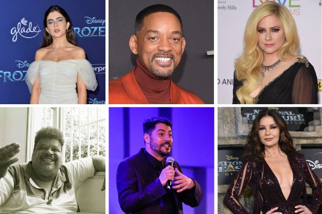 Grid: Jade Picon, Will Smith, Avril Lavigne, Tim Maia, Evaristo Costa, Catherine Zeta-Jones.
