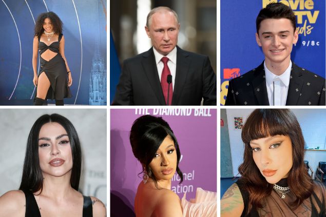 Grid: Any Gabrielly, Putin, Noah Schnapp, Cleo Pires, Cardi B, Pitty.